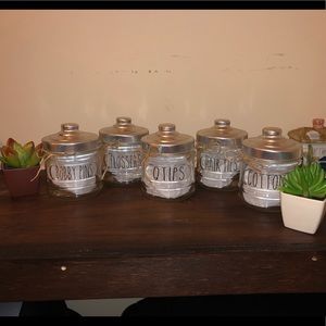 Farmhouse Bathroom Storage Set of 5